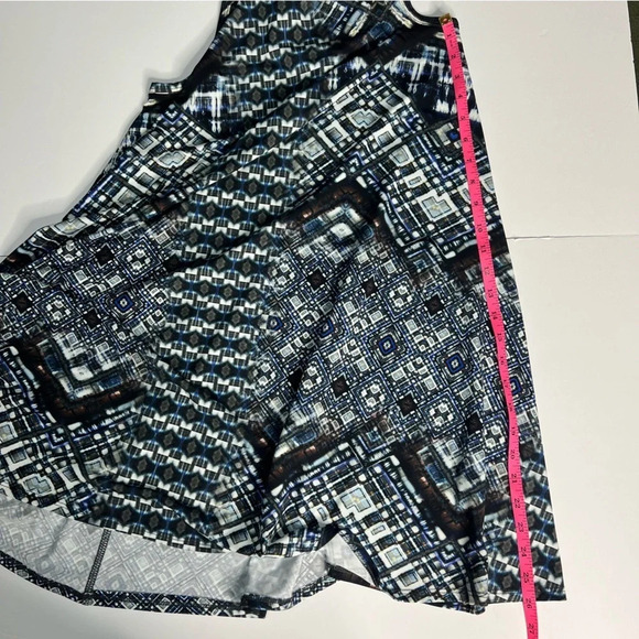 Karen Kane size S Small Trapeze diamond kaleidoscope print dress spandex comfy - Picture 7 of 8